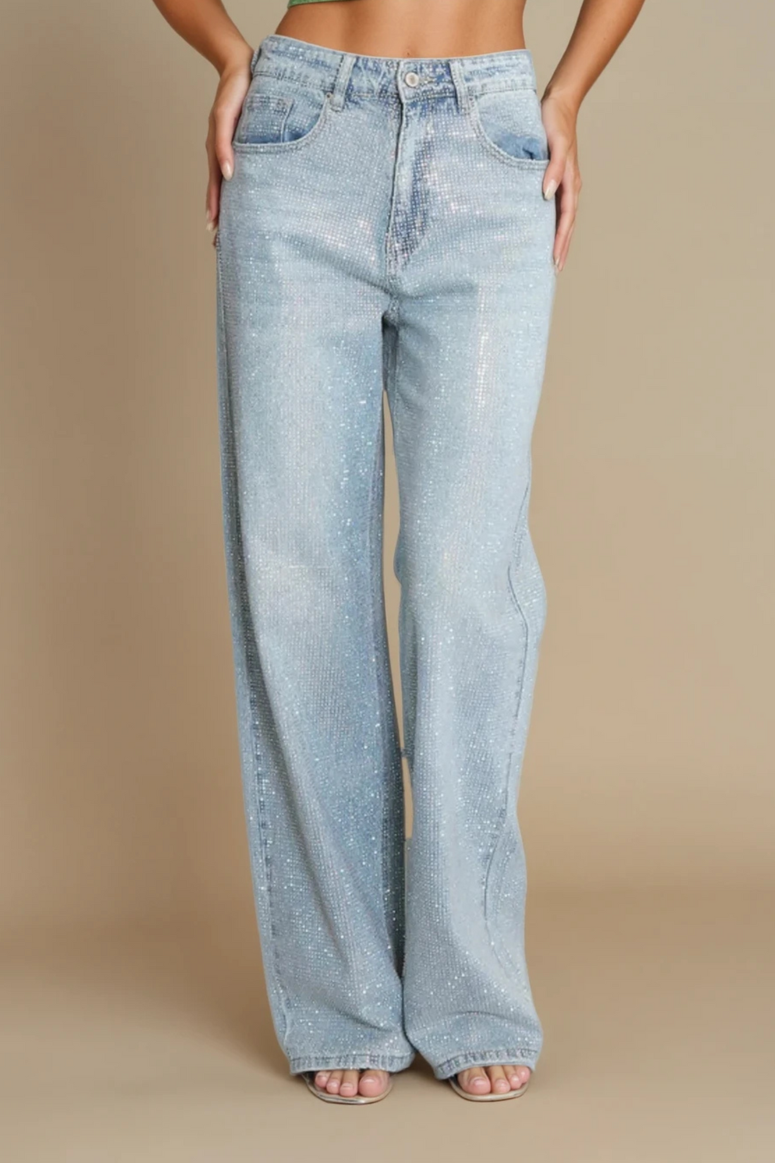 💎 Viral Diamante Jeans Are Back — The Show-Stopping Statement Your Wardrobe Needs