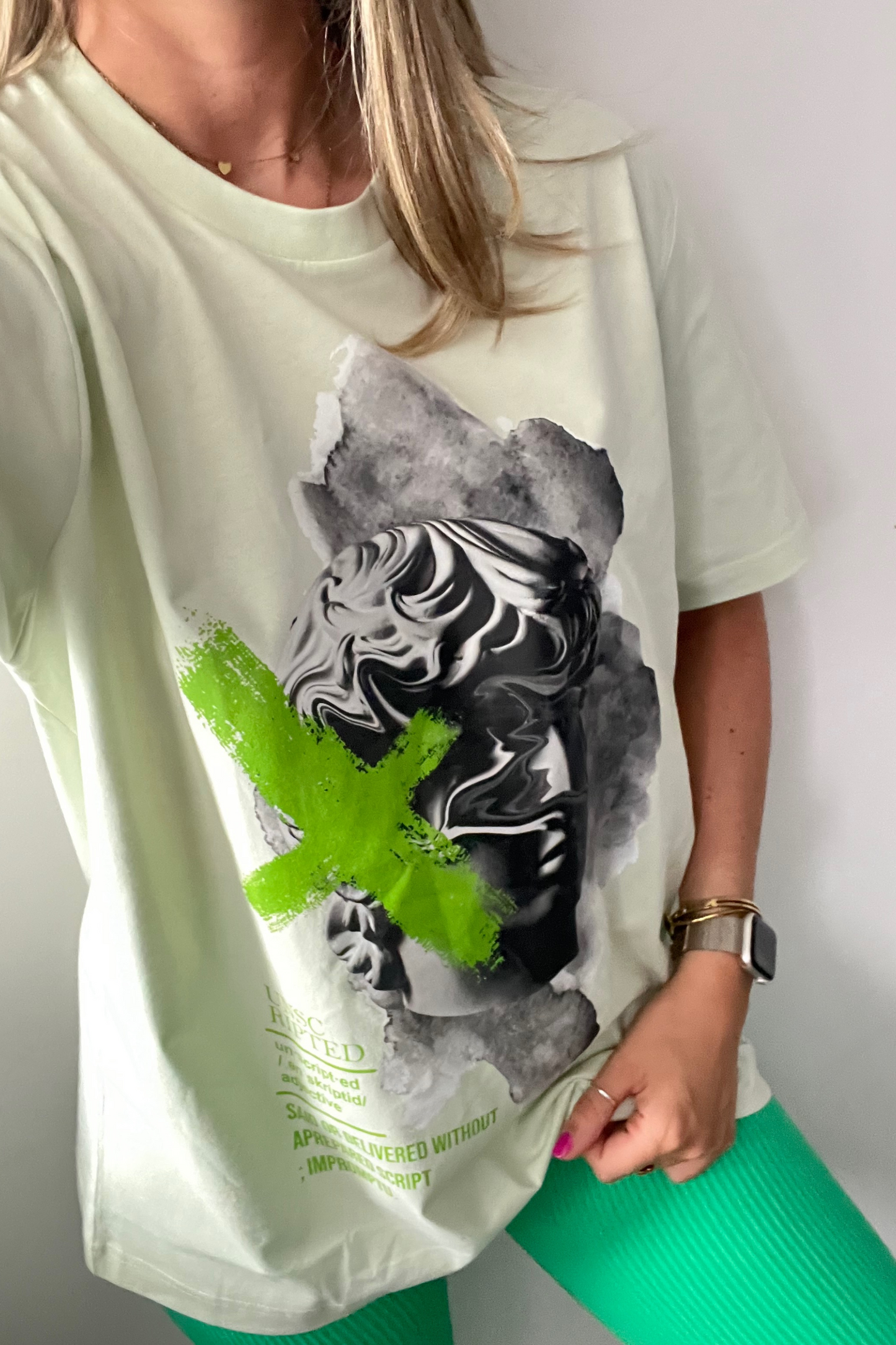 Exclusive Mint Green Graphic T-Shirt