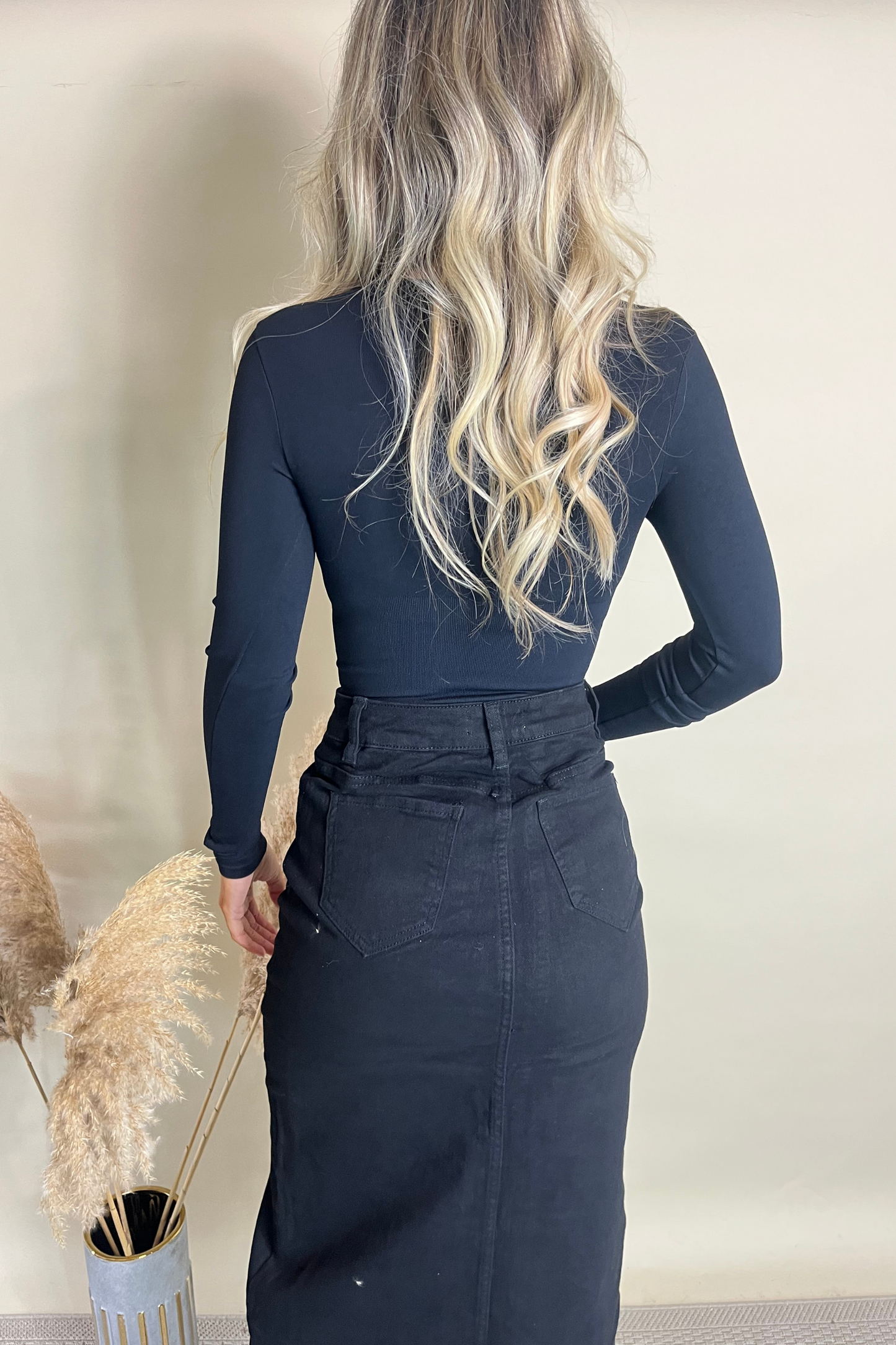 Square Neck Ribbed Bodysuit (variants available)