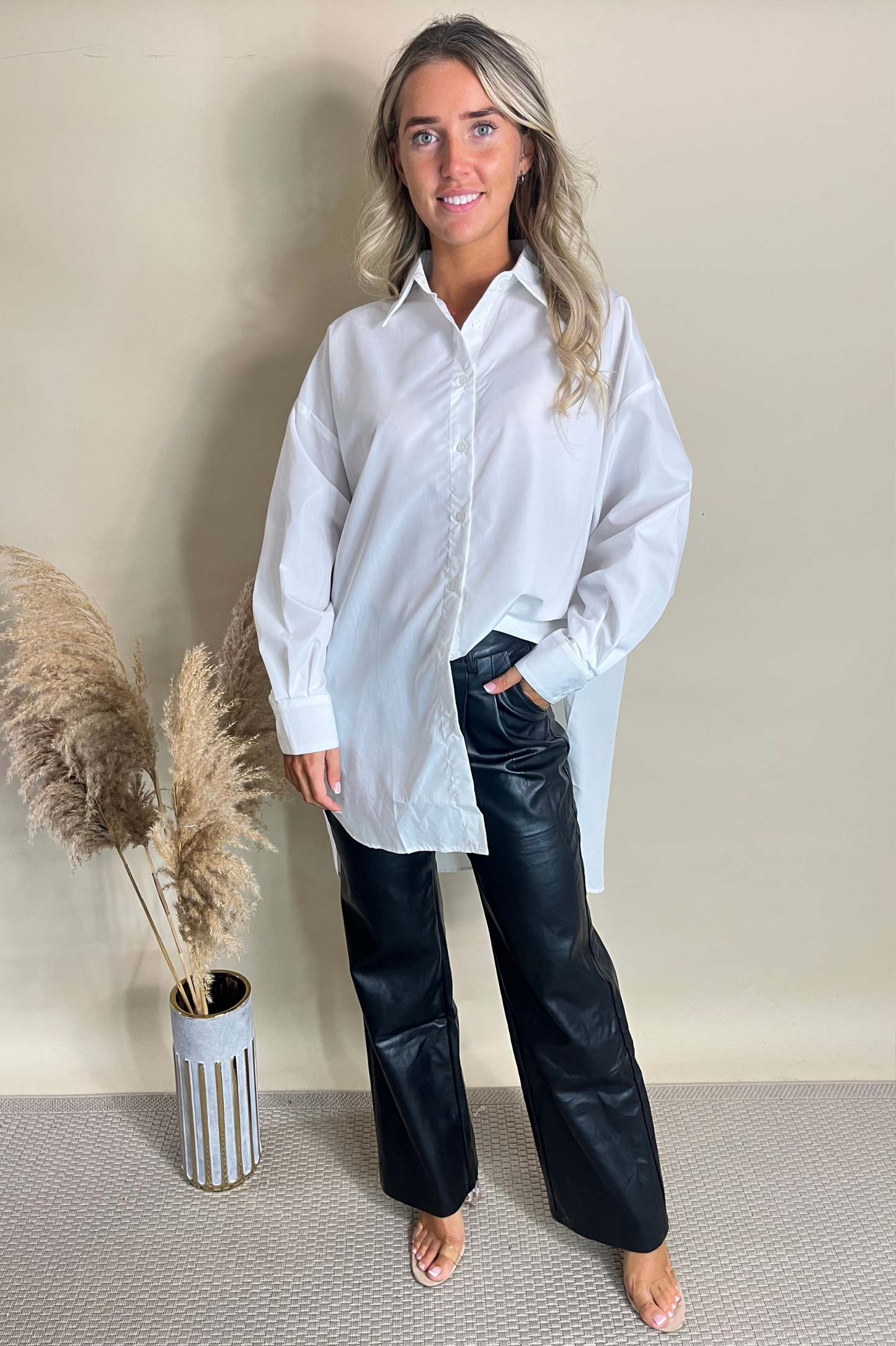 Oversized Dip Hem Shirts (Colour variants)