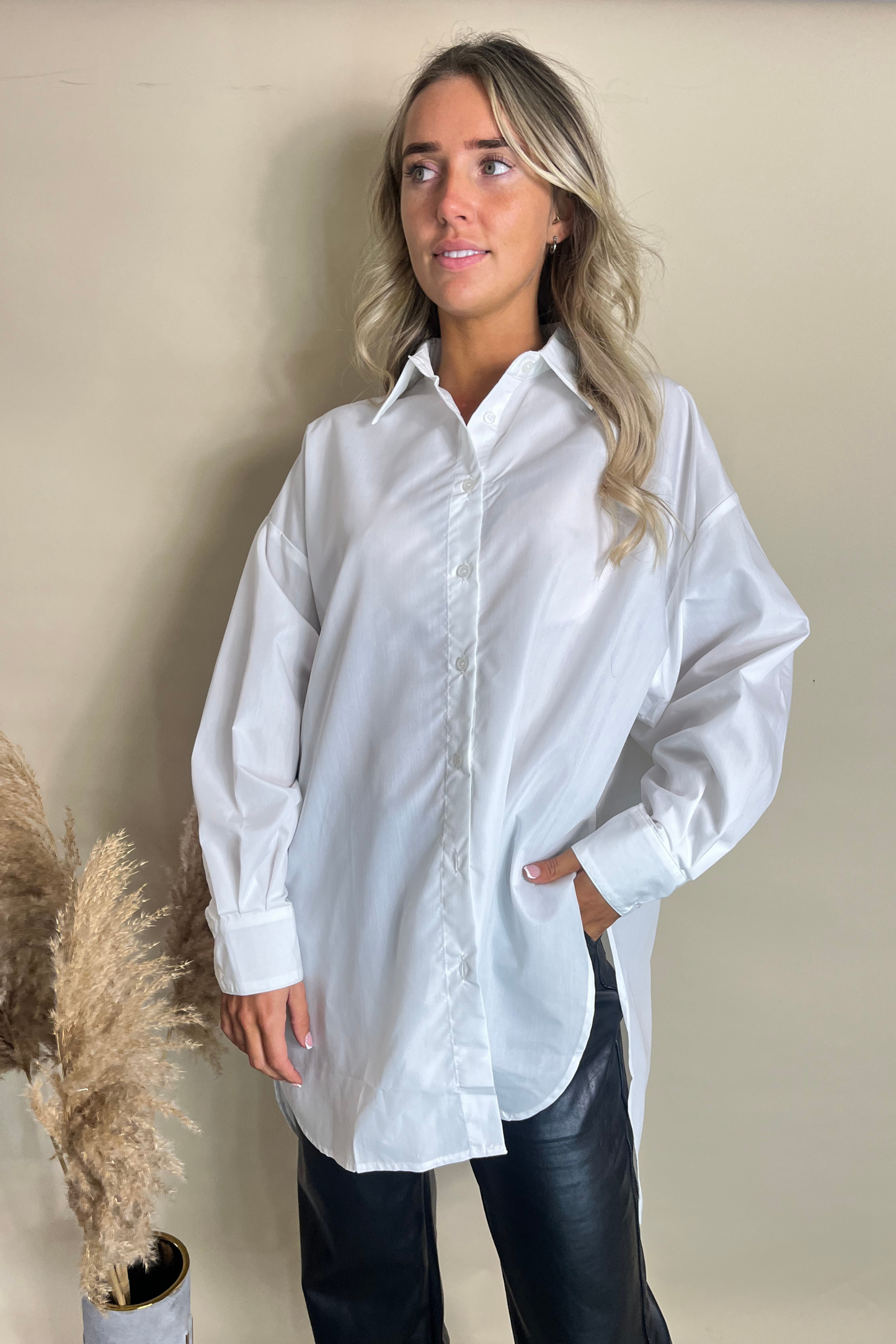 Oversized Dip Hem Shirts (Colour variants)