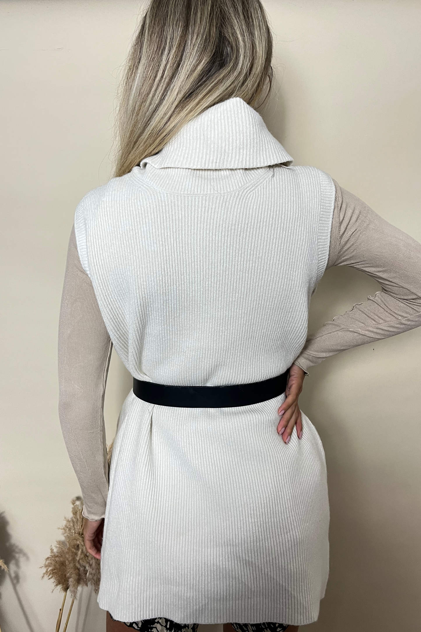 Sleeveless roll neck top (COLOUR VARIANTS AVAILABLE)