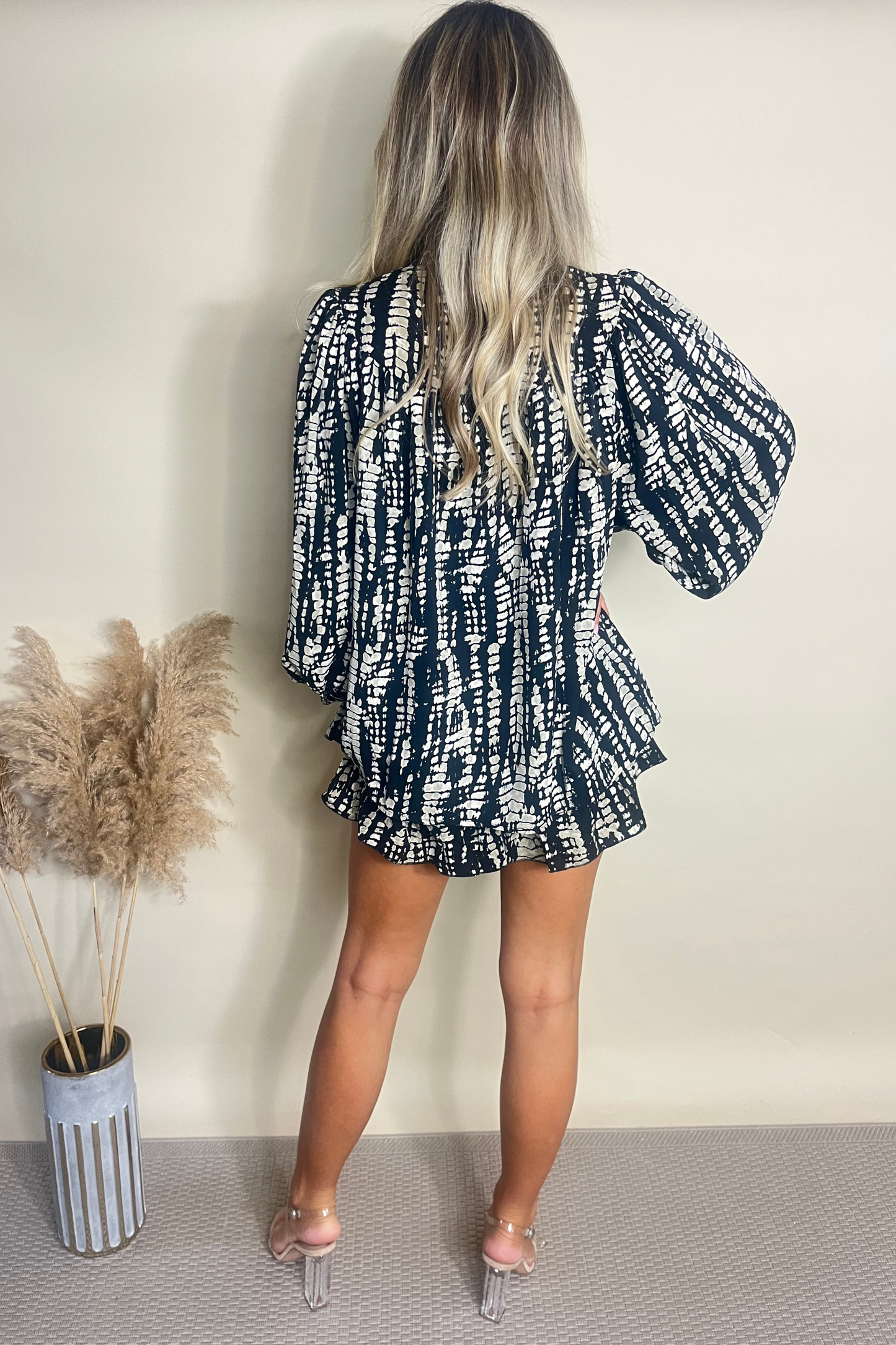 Printed 2 piece short set
