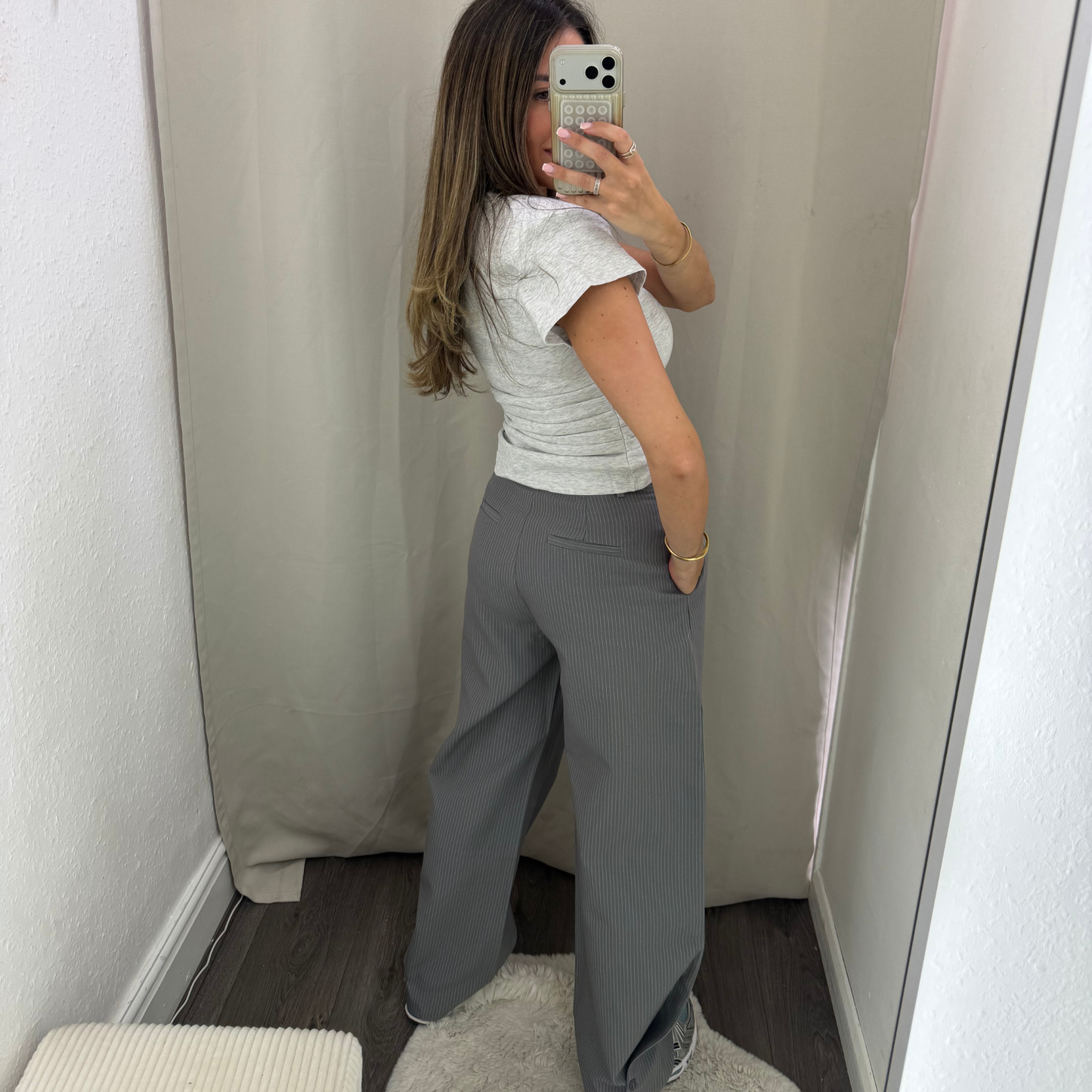 Stripe Barrel Trousers