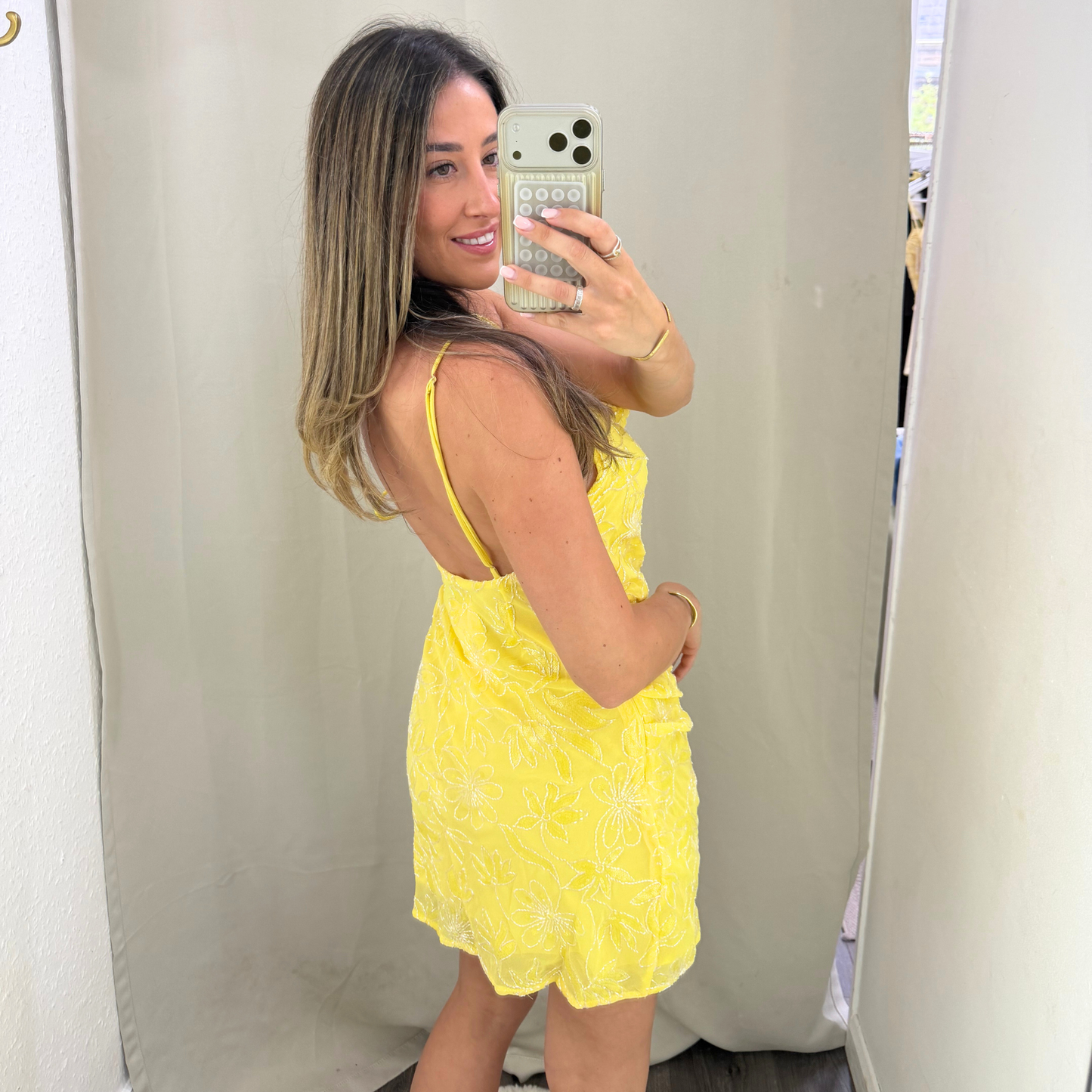 Soleil Embellished Mini Dress