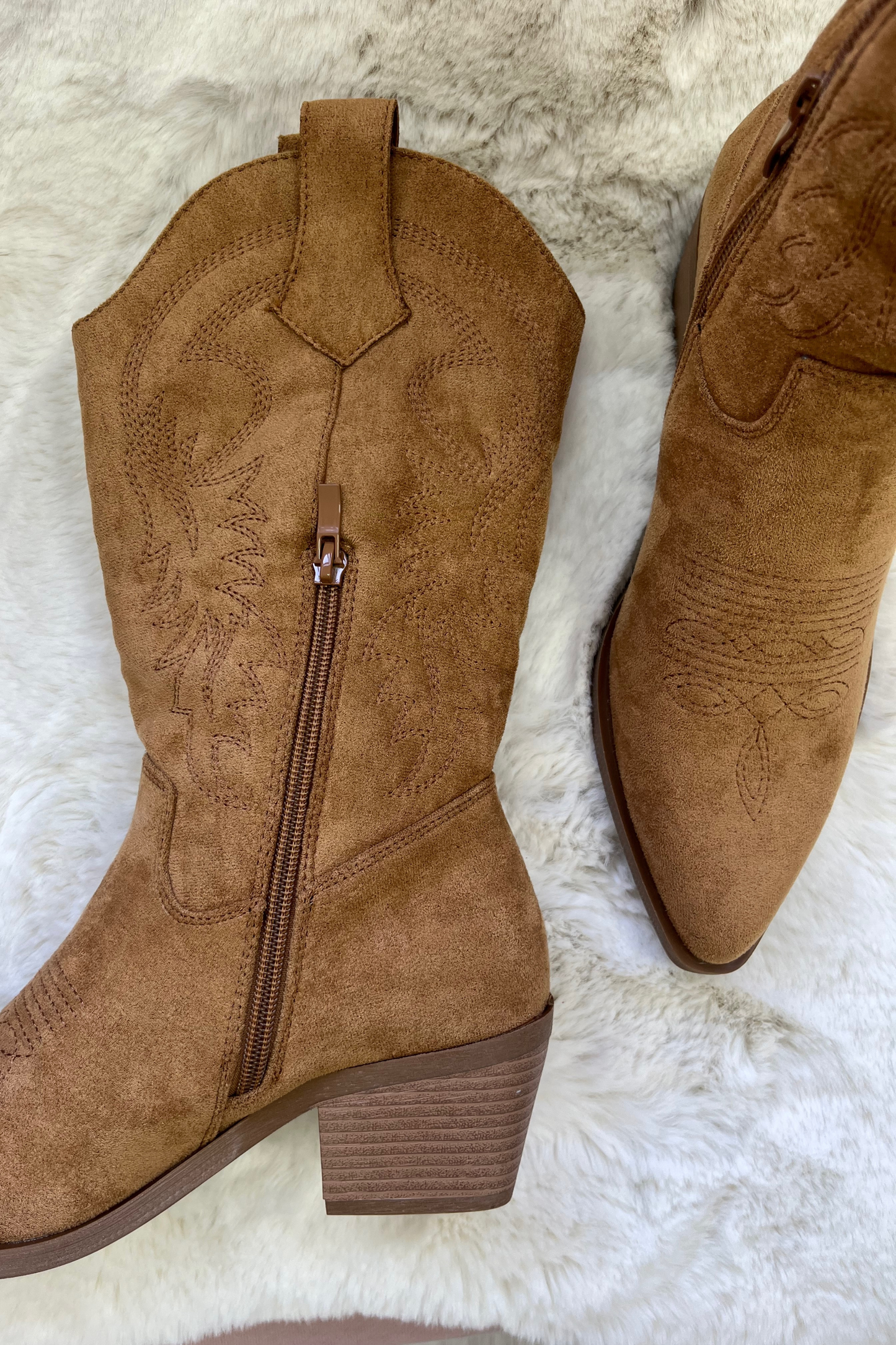 Camel Western Cowboy Boot