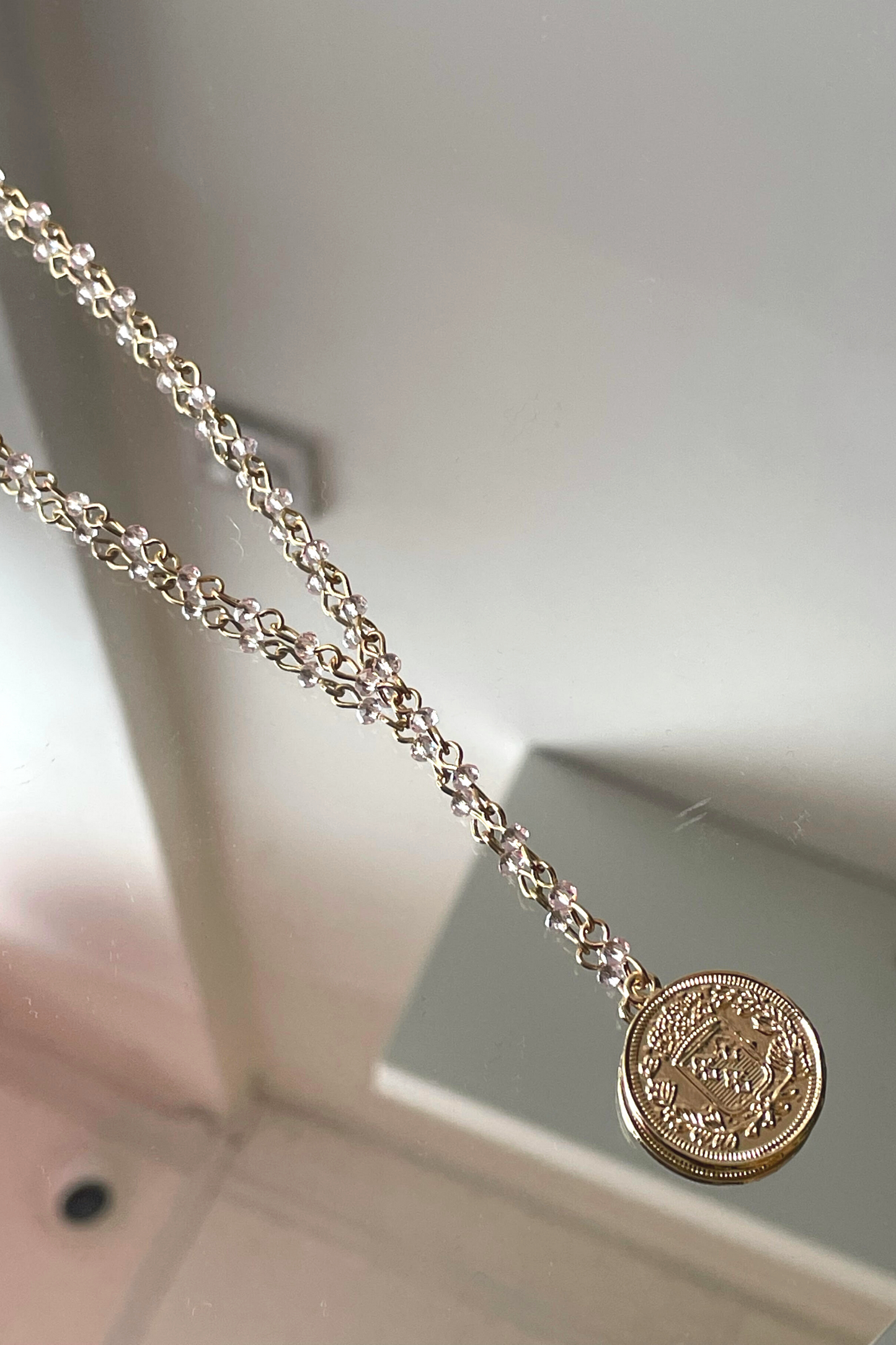 Gold Coin Chain Necklace