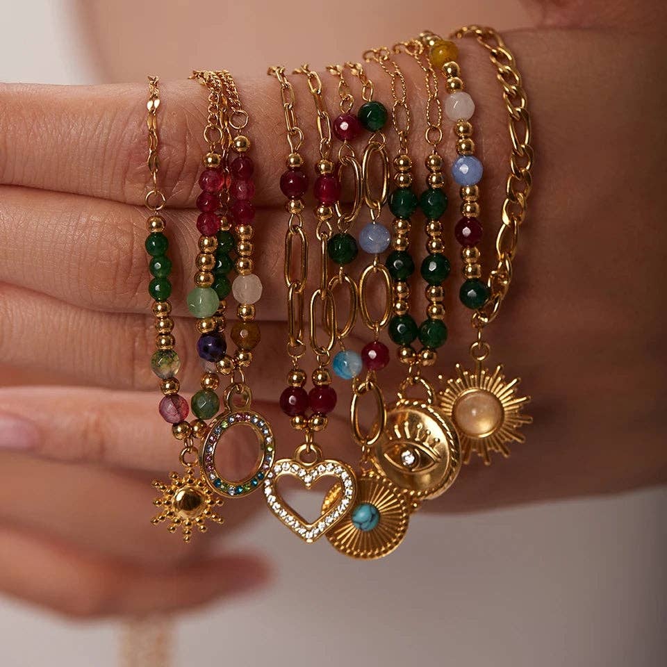 Bright Bead Necklace - Mini Sun or Sun