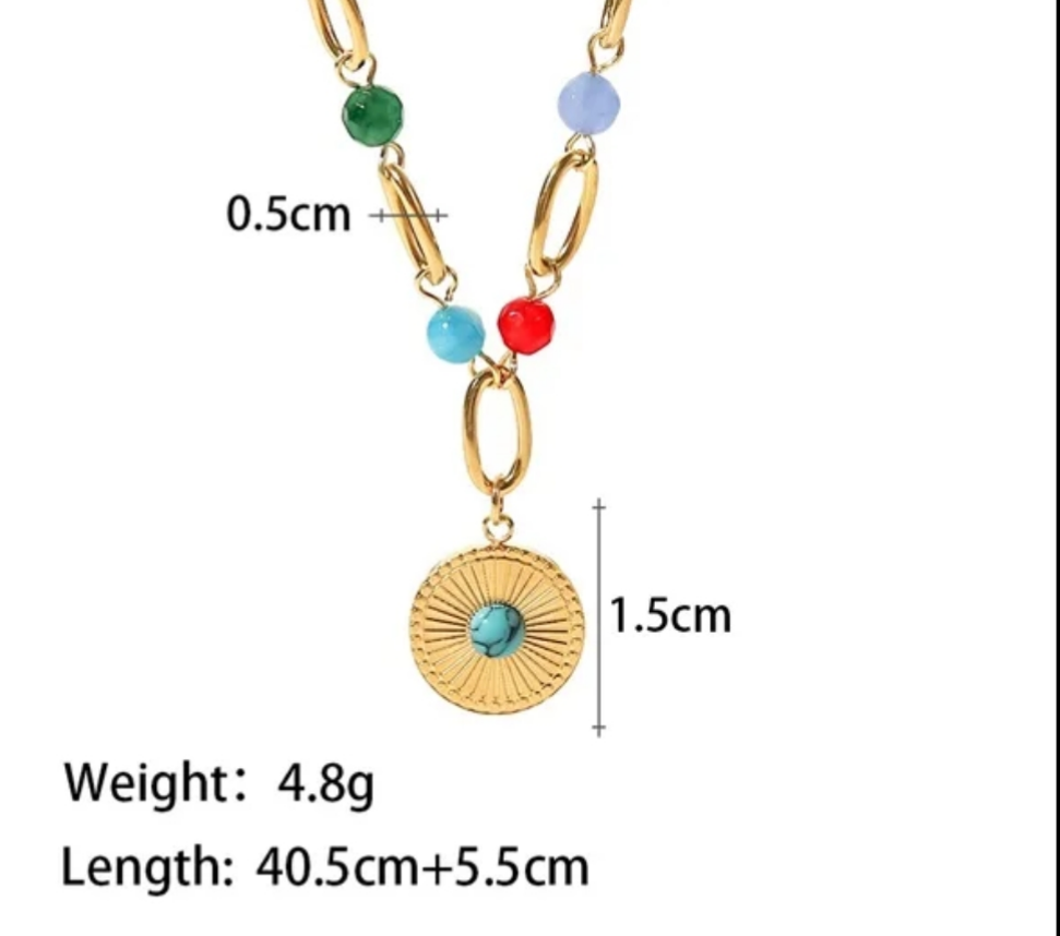 Bright Bead Necklace - Mini Sun or Sun