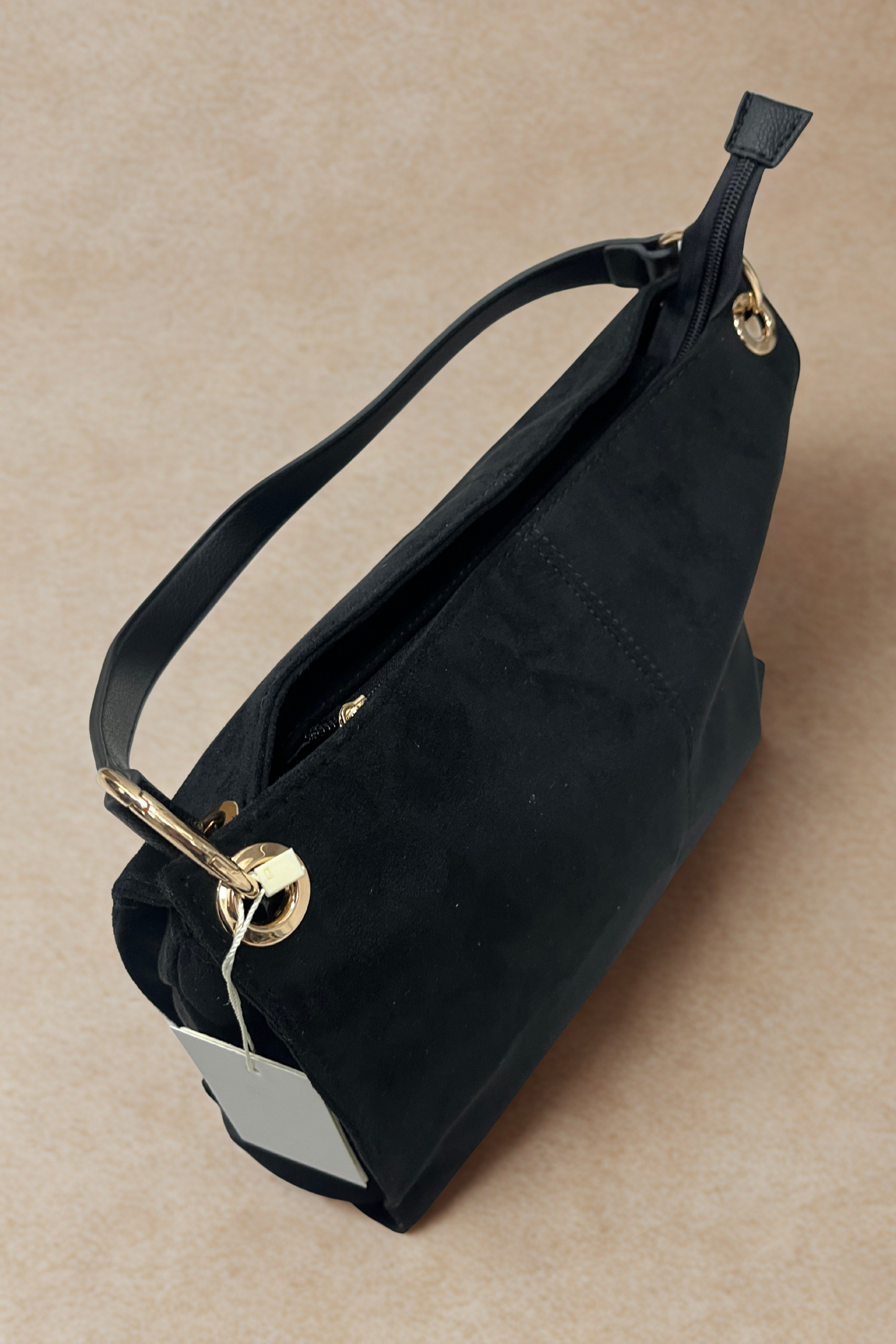 Faux Suede Slouchy Shoulder Bag (Variants)