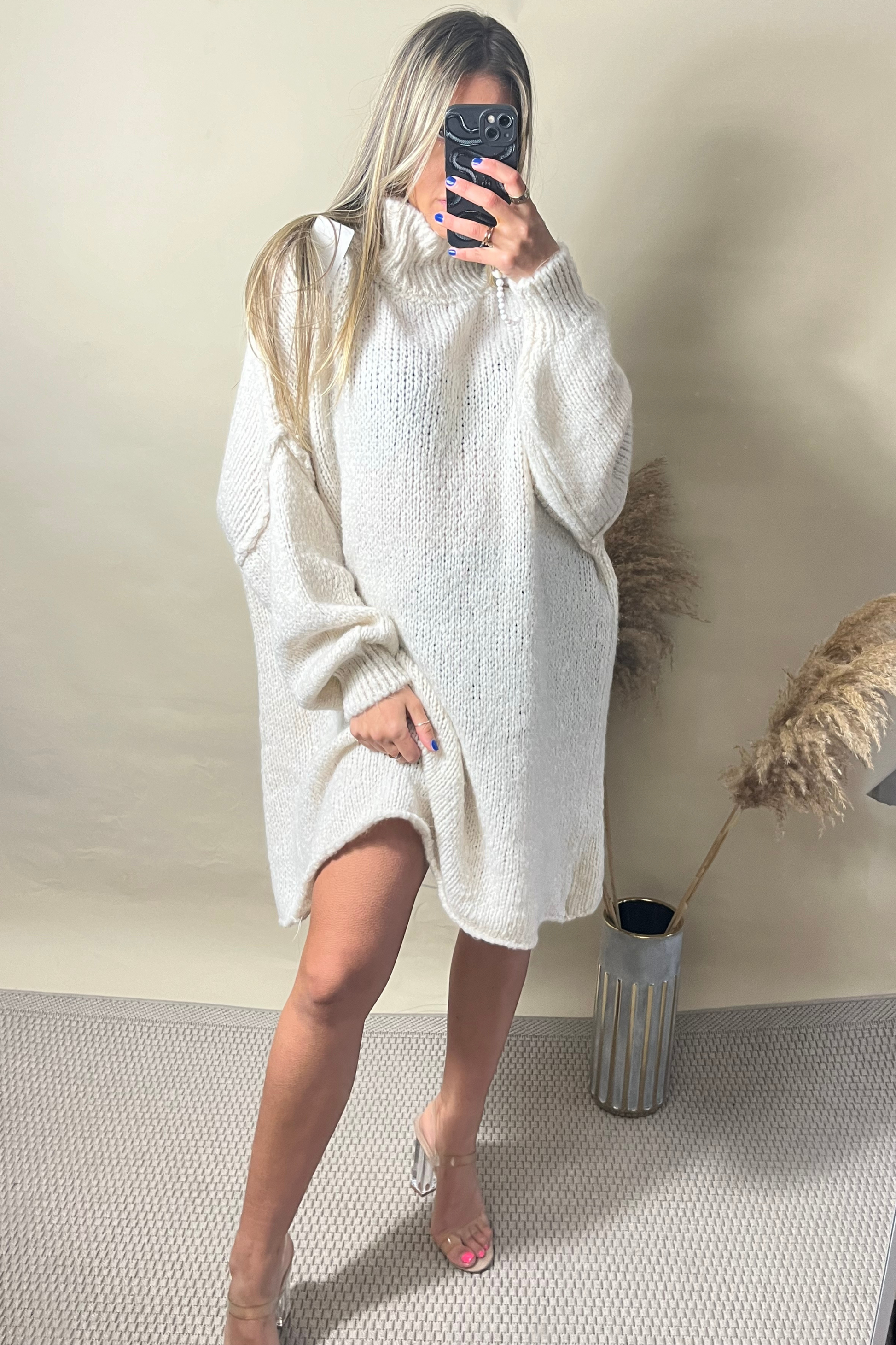 Soft knit hot sale jumper dress