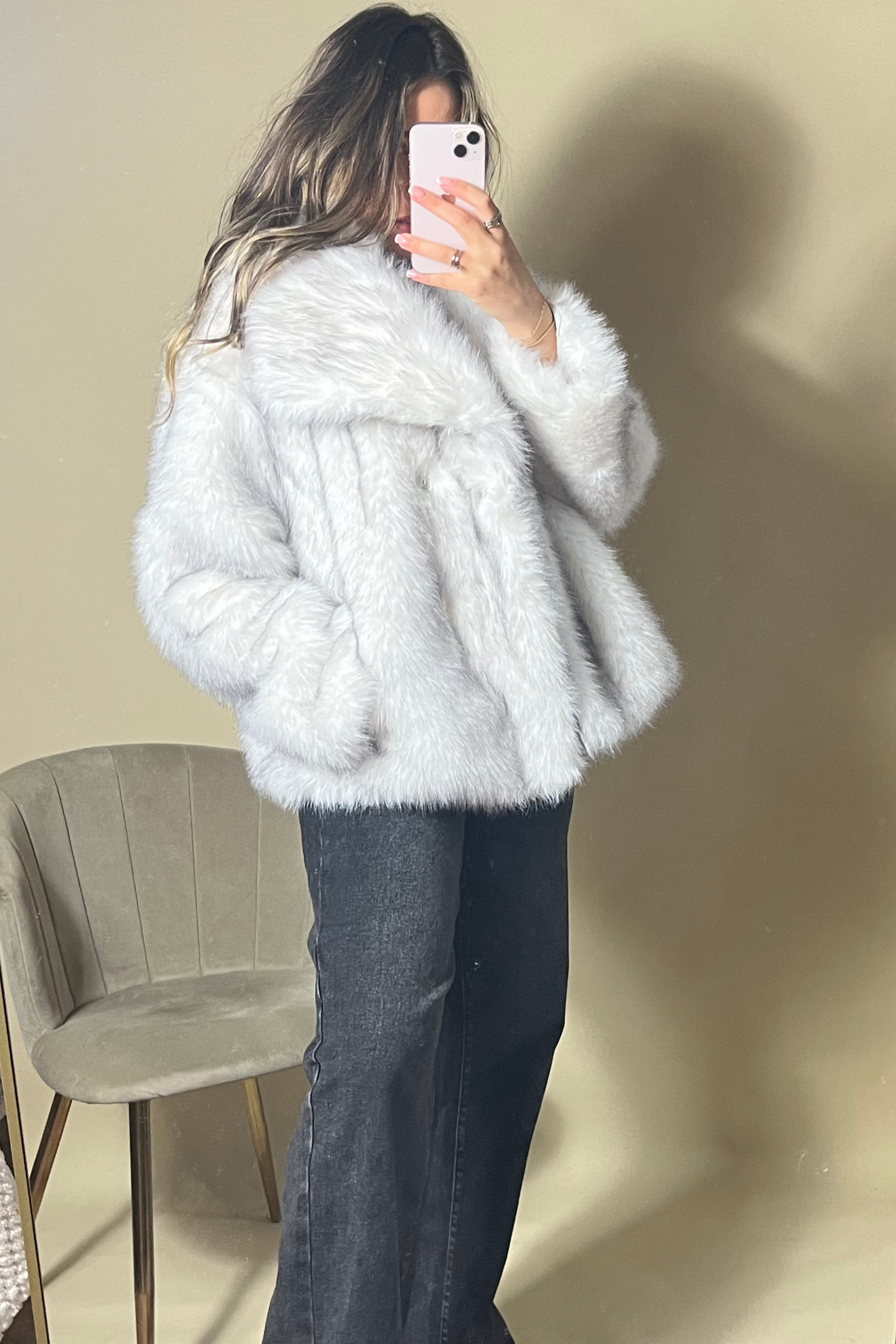 Vintage-Inspired Faux Fur Jacket – Unscripted- Fashion retailer