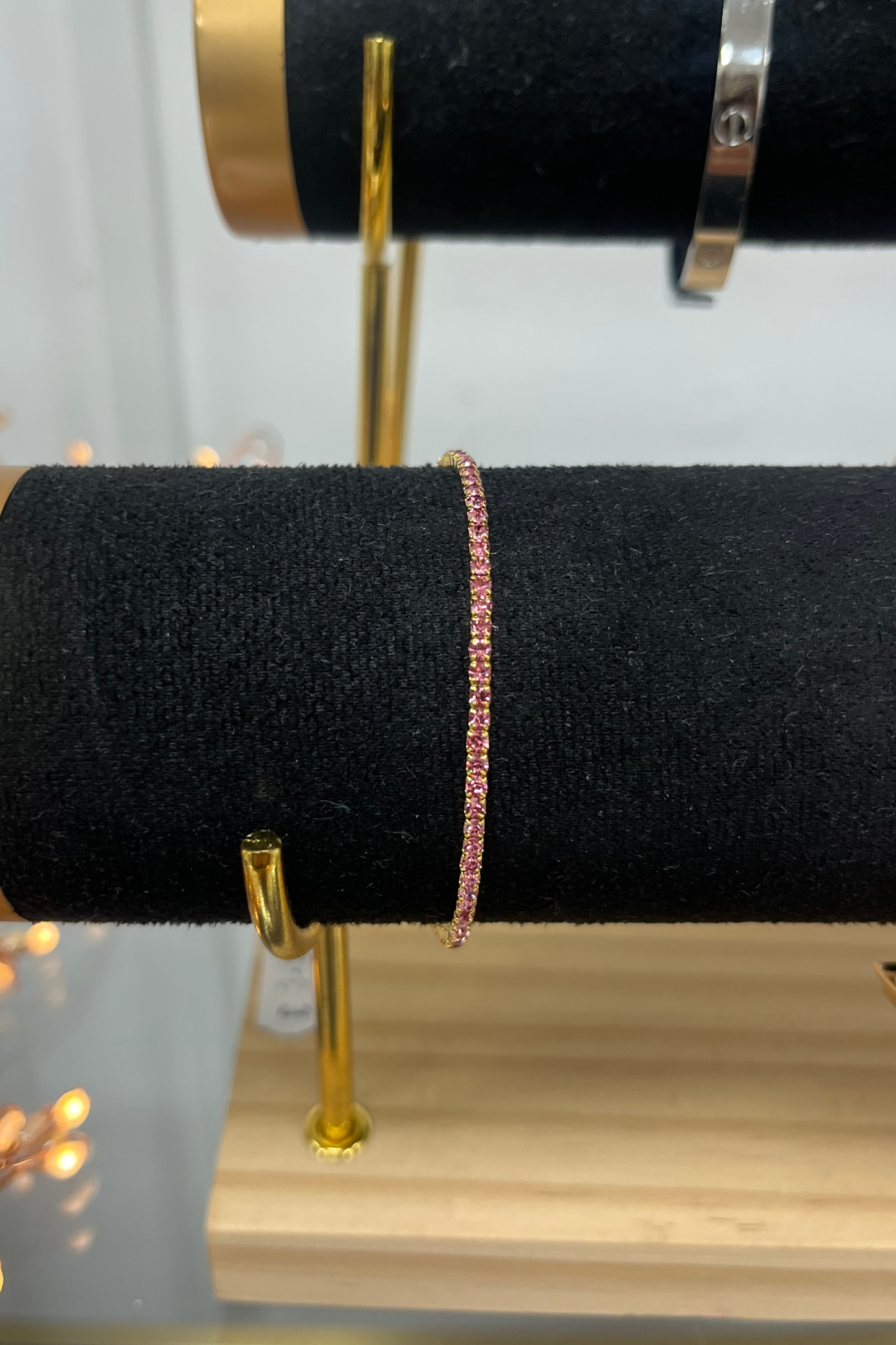 Diamante Jewelled Elasticated Bracelet – Multiple Colour Options