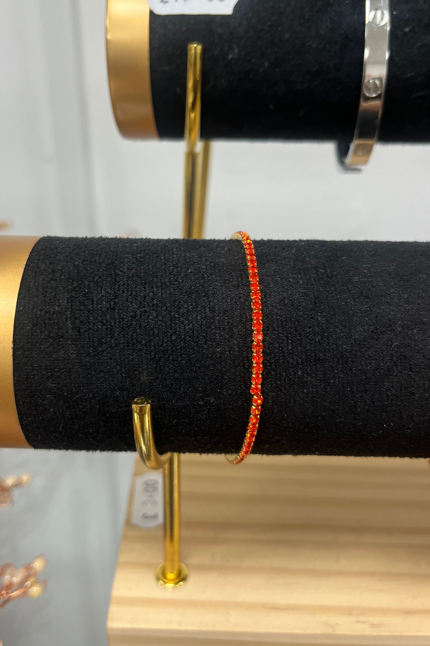 Diamante Jewelled Elasticated Bracelet – Multiple Colour Options