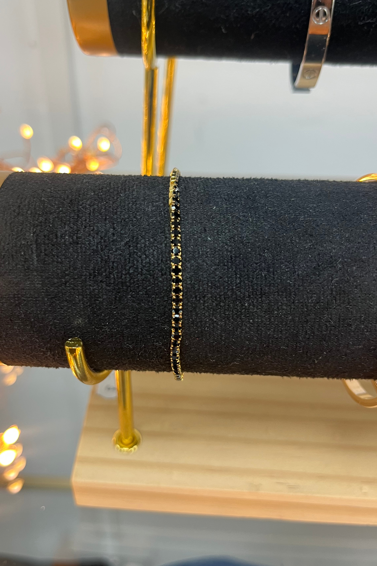 Diamante Jewelled Elasticated Bracelet – Multiple Colour Options