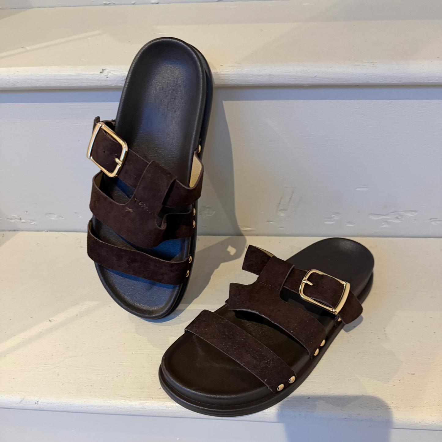 Chocolate Buckle Sandal