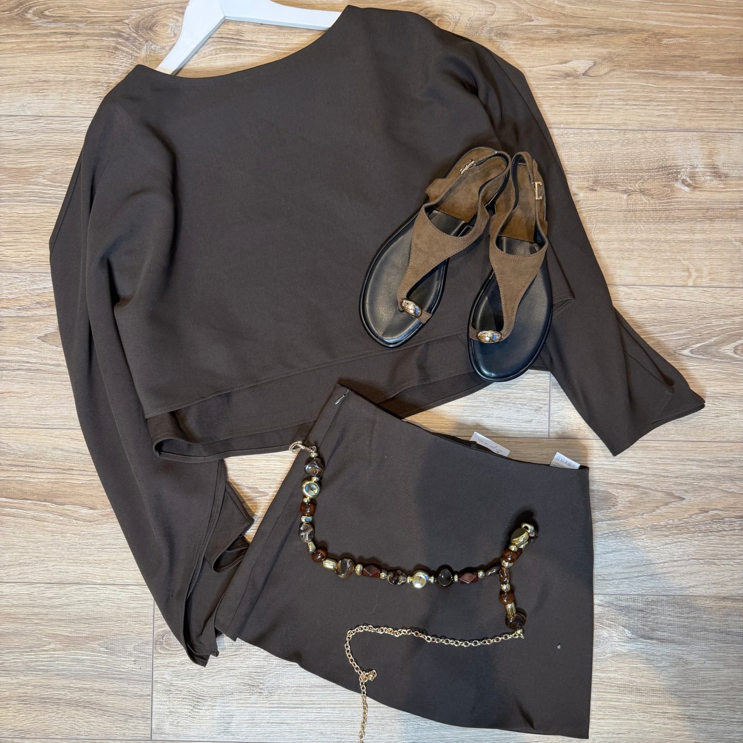 Chocolate Two-Piece Co-Ord Set