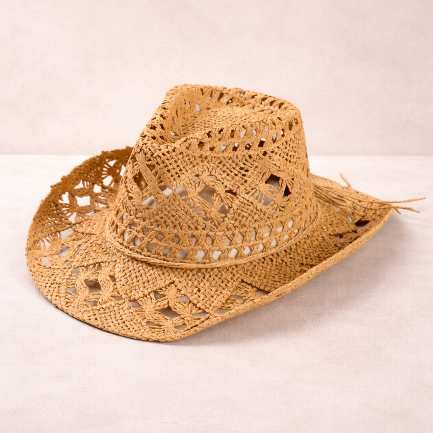 Woven straw Cowboy hat