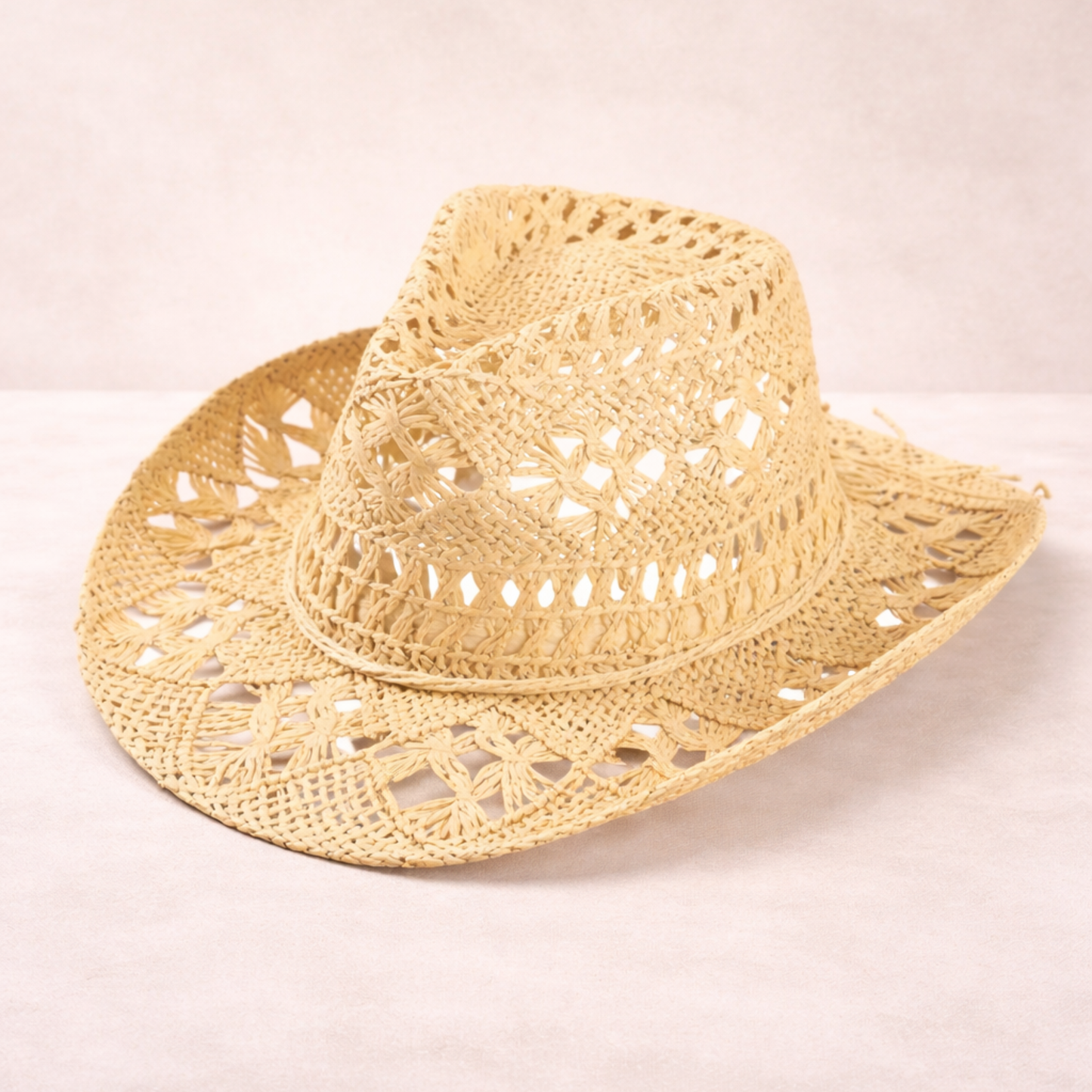 Woven straw Cowboy hat