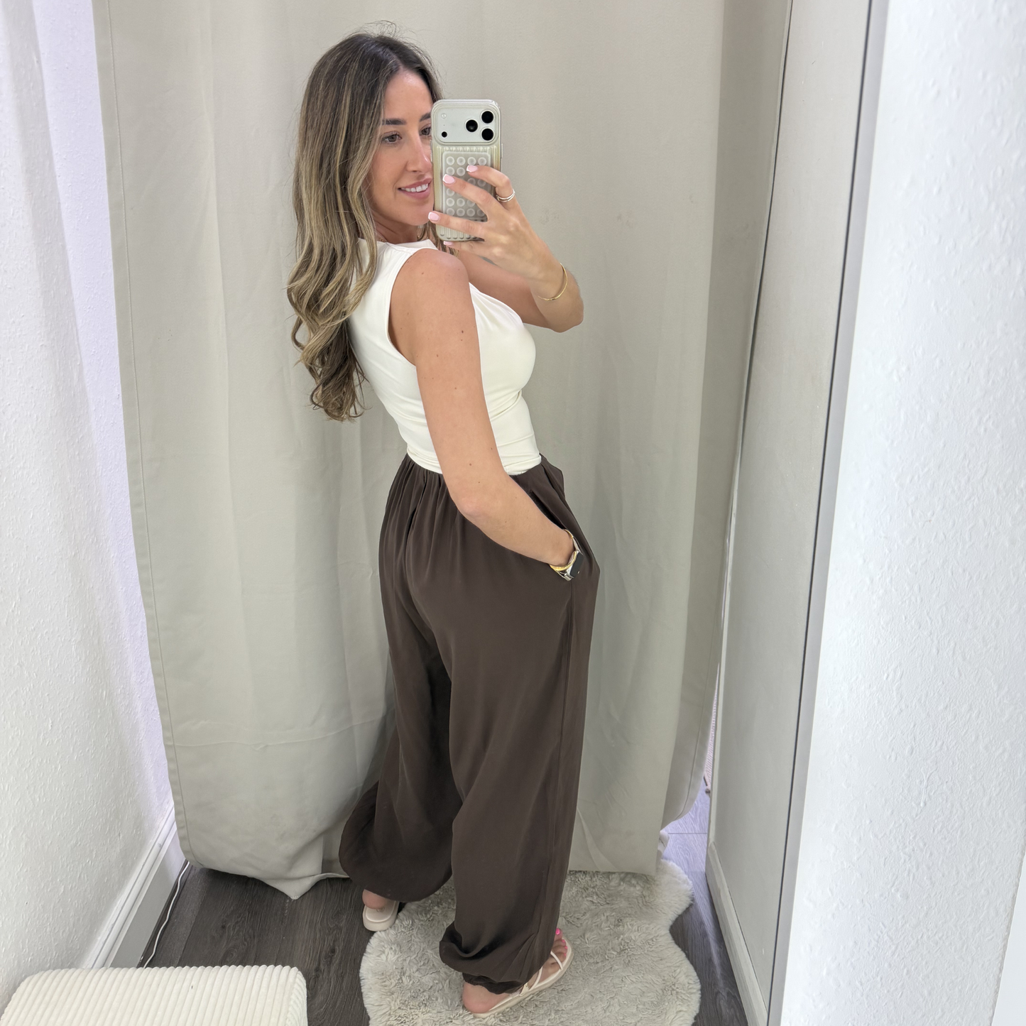 Chocolate Cuffed Trousers