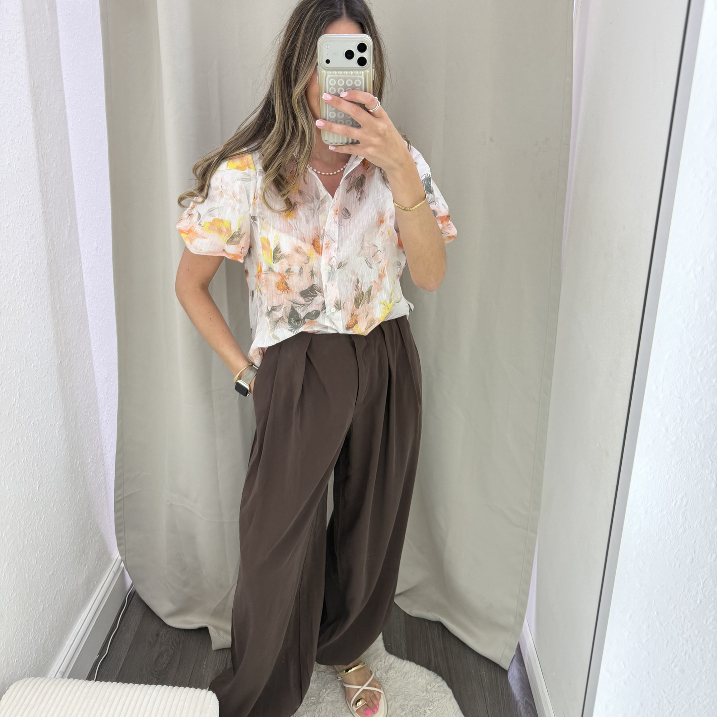 Floral Sheer Shirt