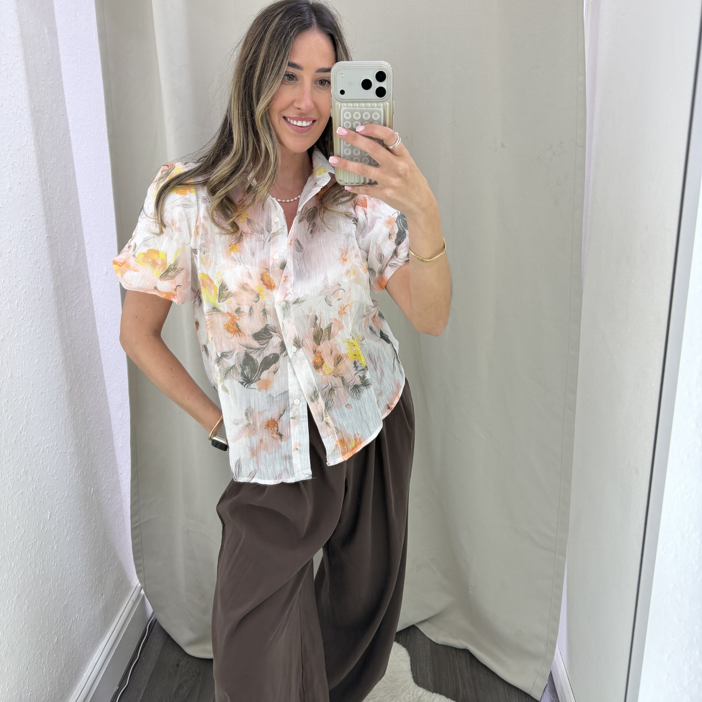 Floral Sheer Shirt