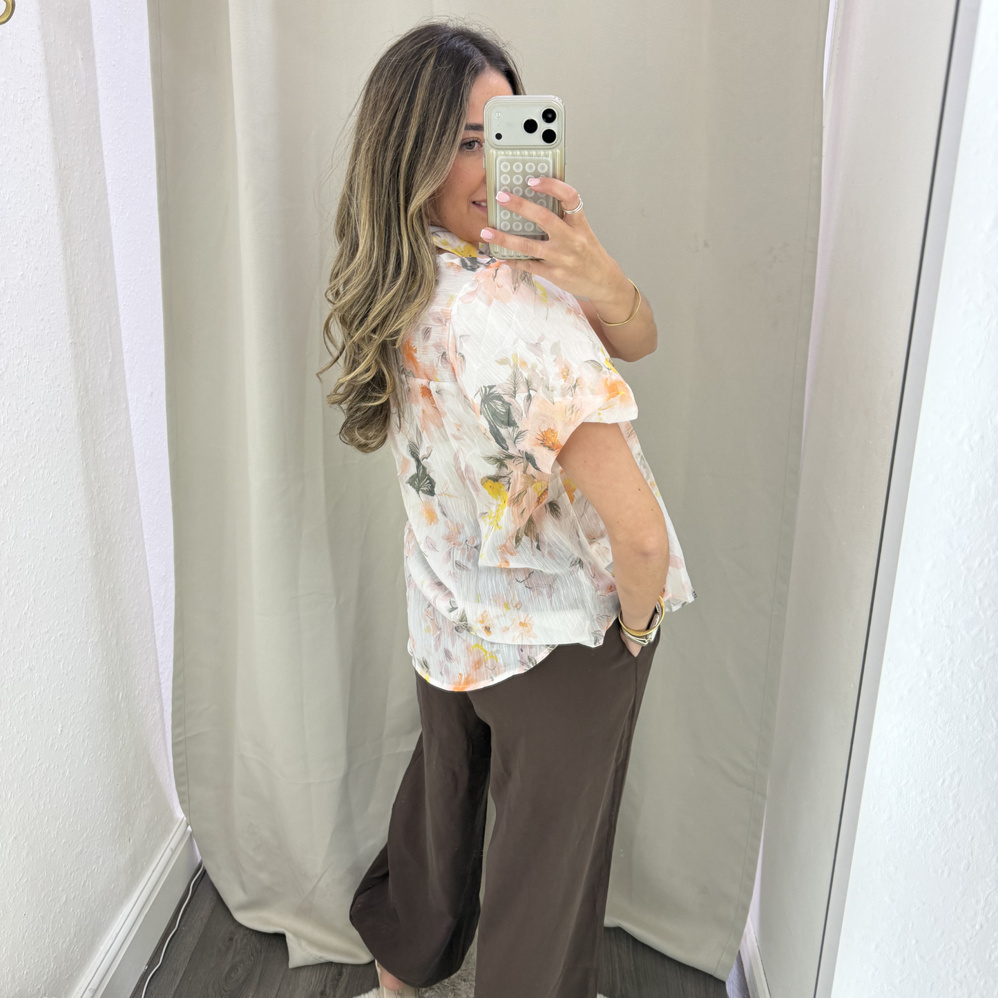 Floral Sheer Shirt