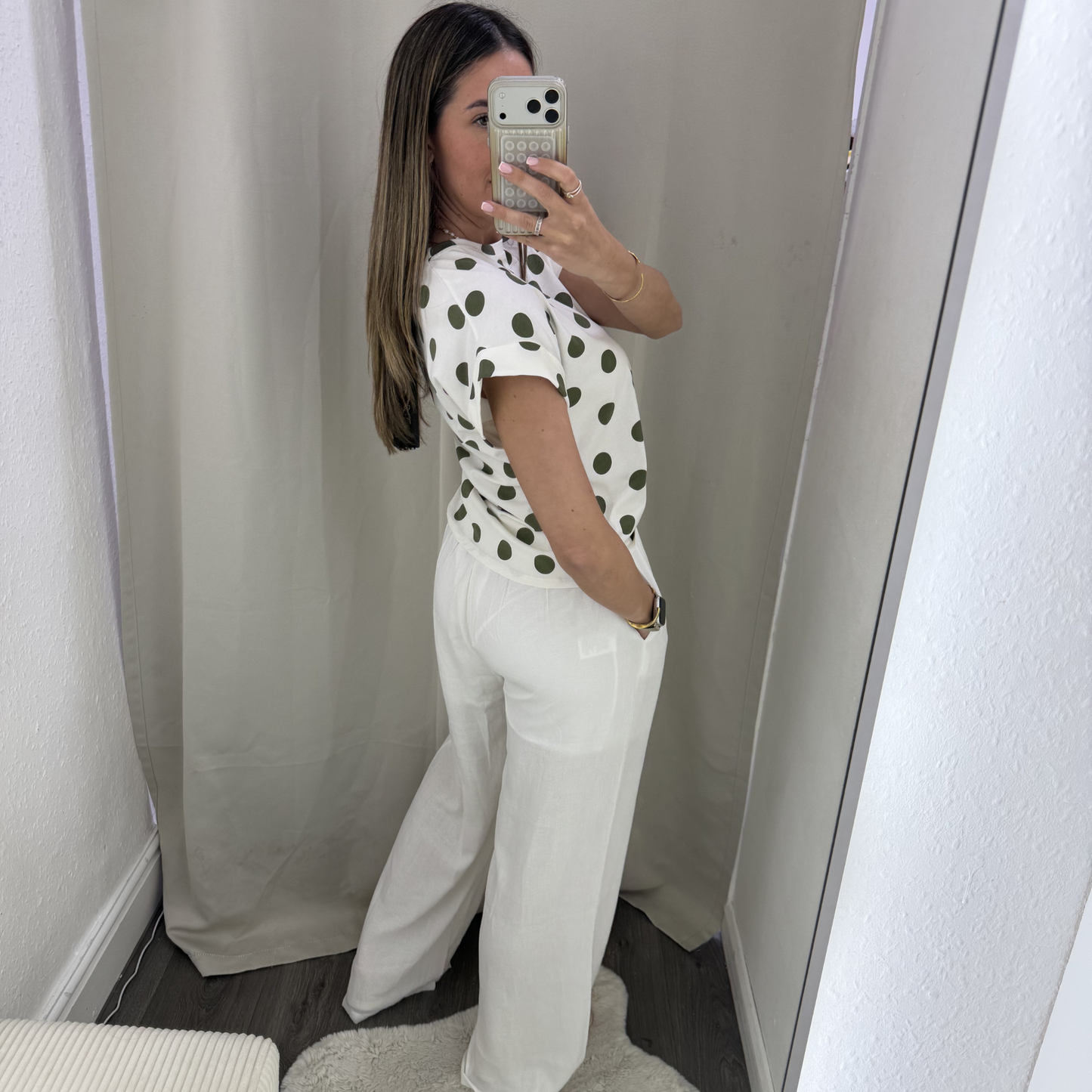 Polka dot tee's