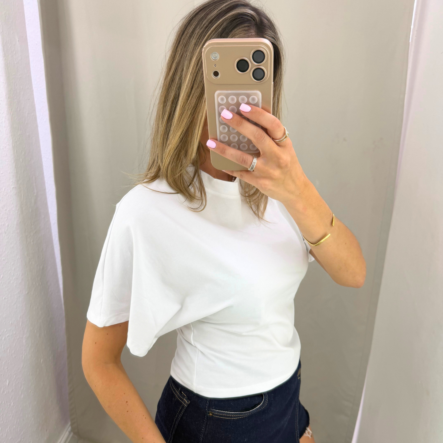 Essential Sculpt Tee – White