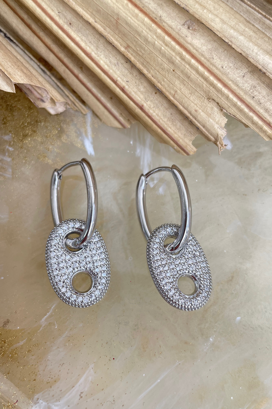 Ringpull Link Earrings (colour variants)