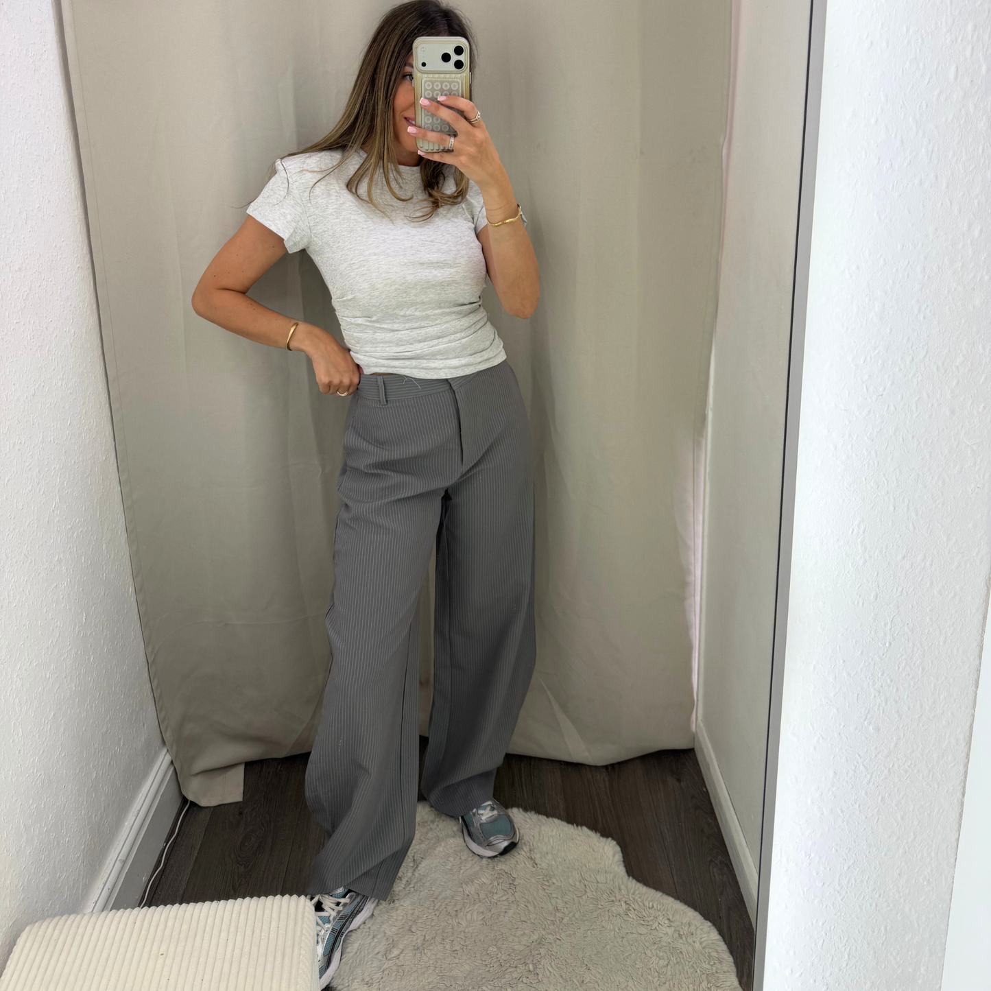 Stripe Barrel Trousers