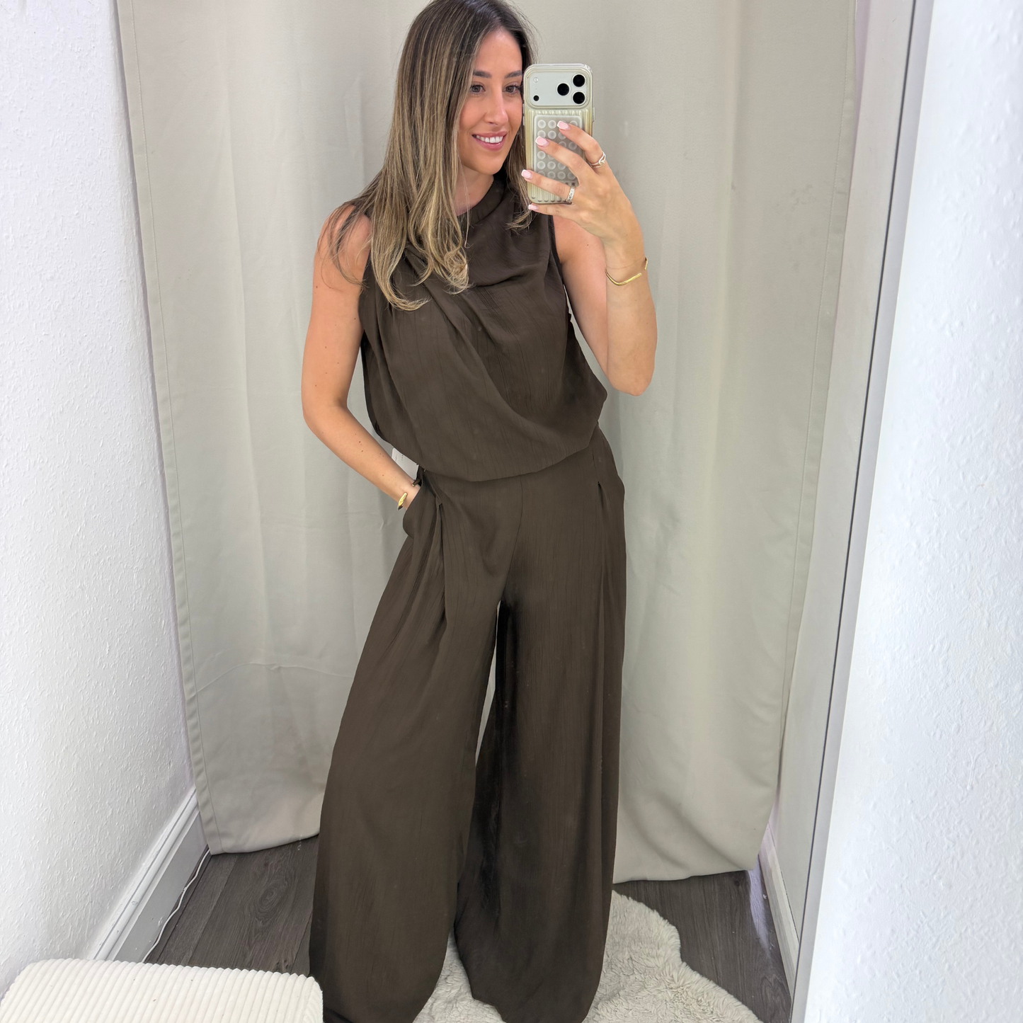 Drift Draped Top – Chocolate