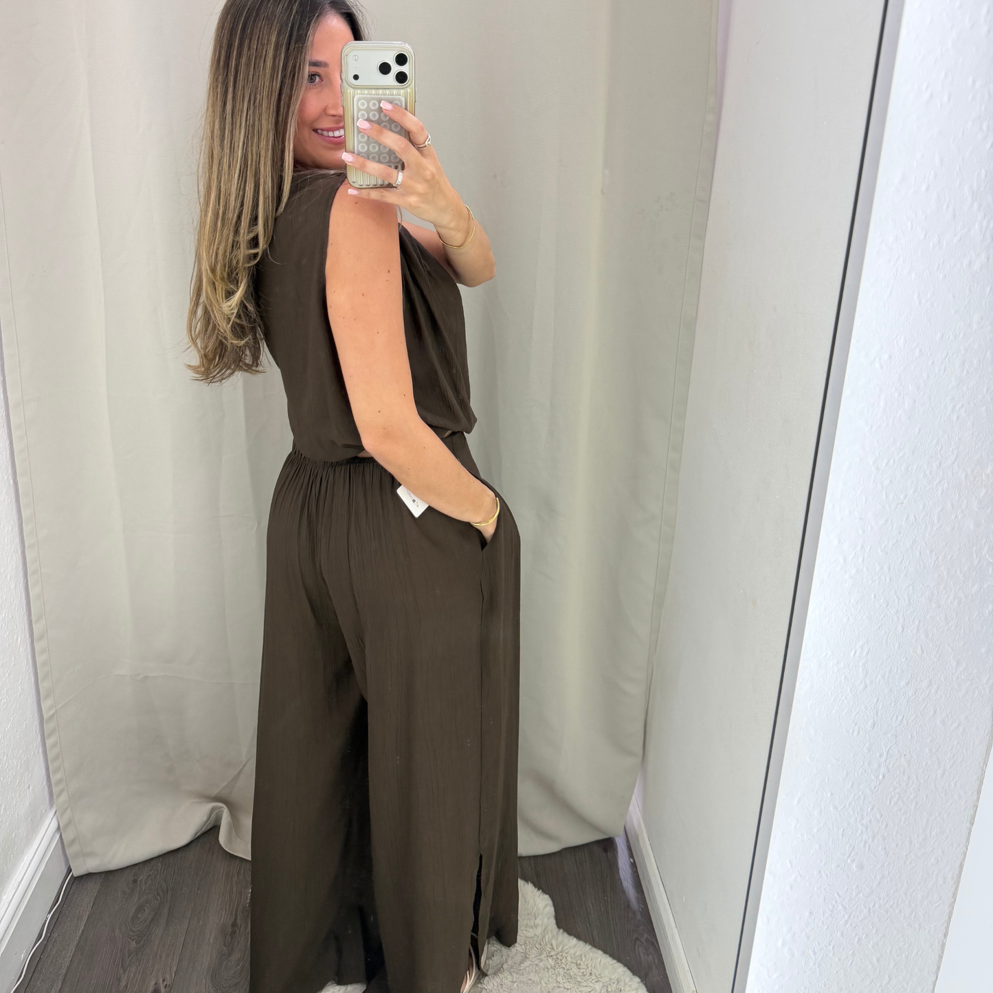 Drift Wide Leg Trousers – Chocolate