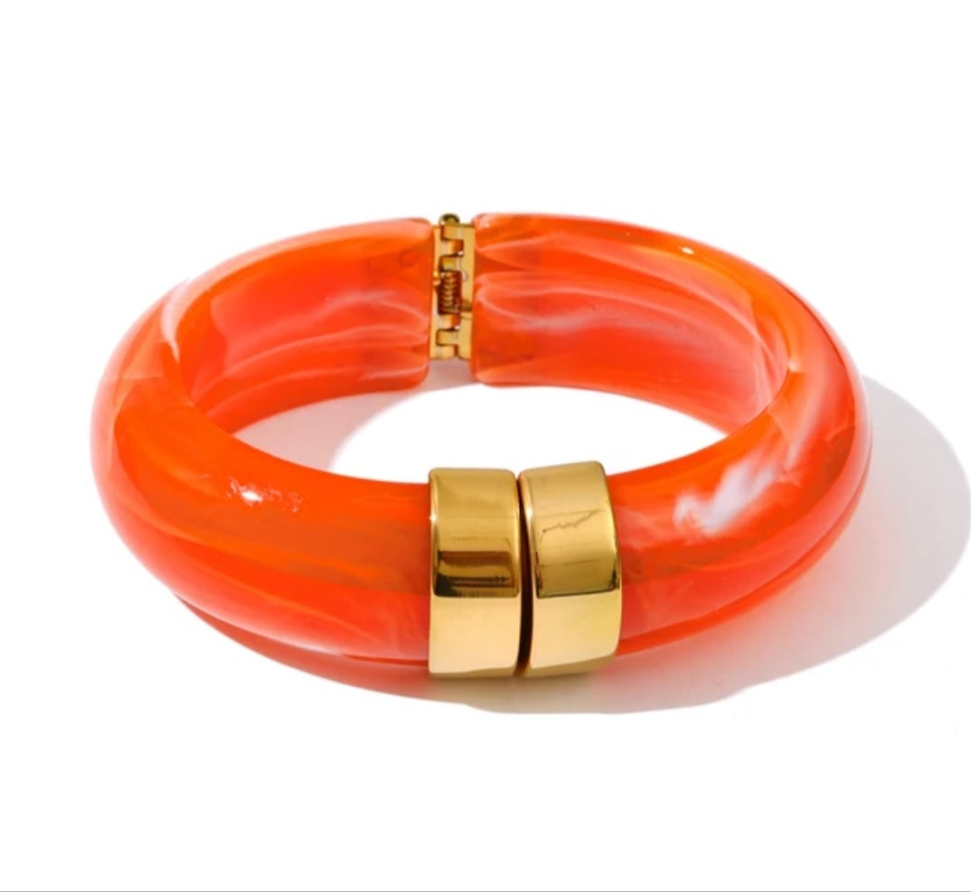 Acrylic Chunky Bracelet Bangle - Colours