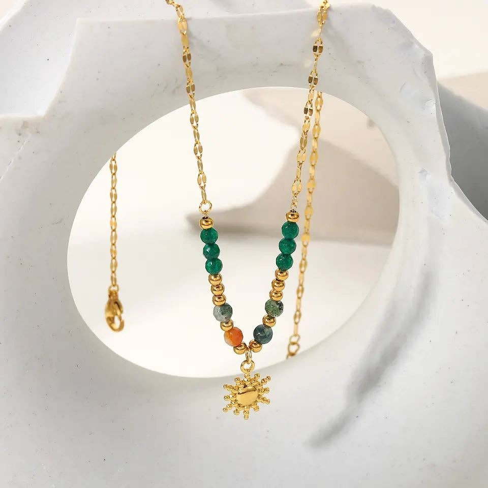 Bright Bead Necklace - Mini Sun or Sun