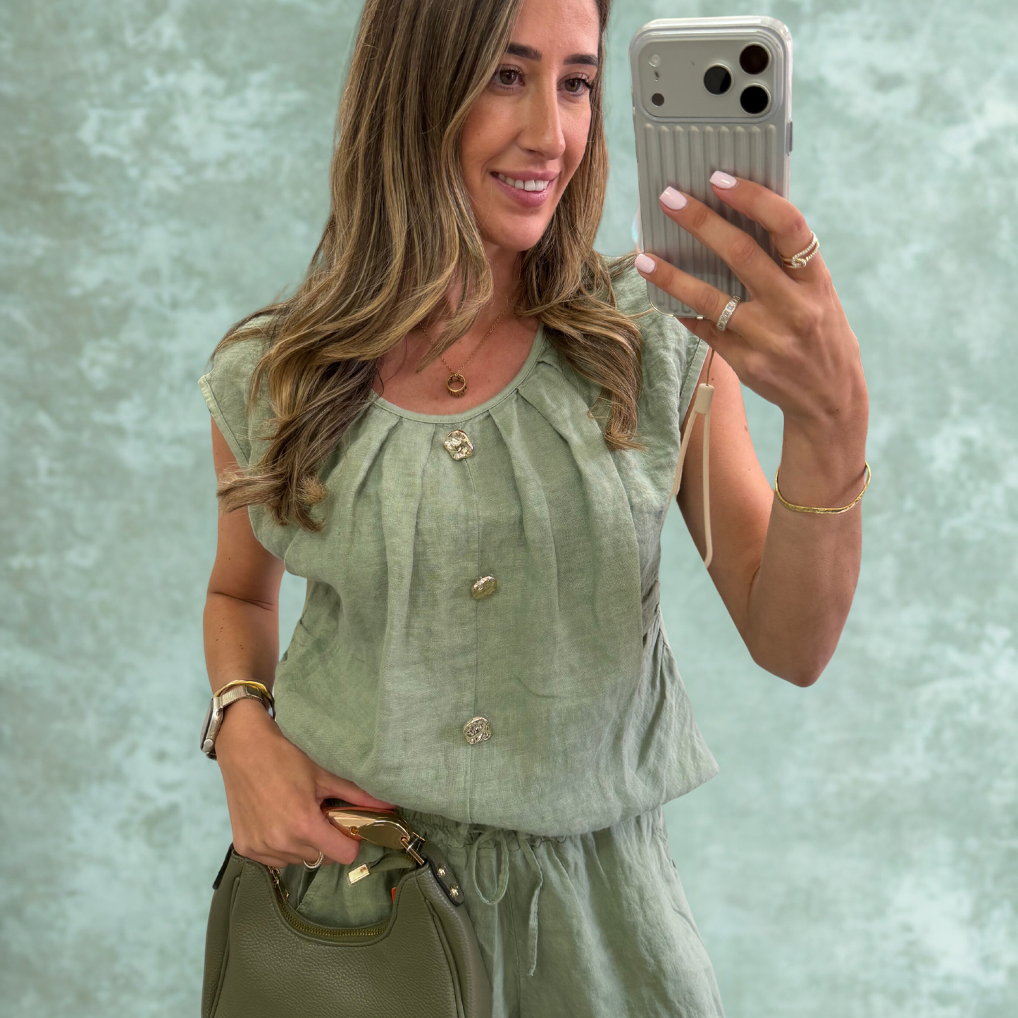 Sage Linen Blend Co-Ord